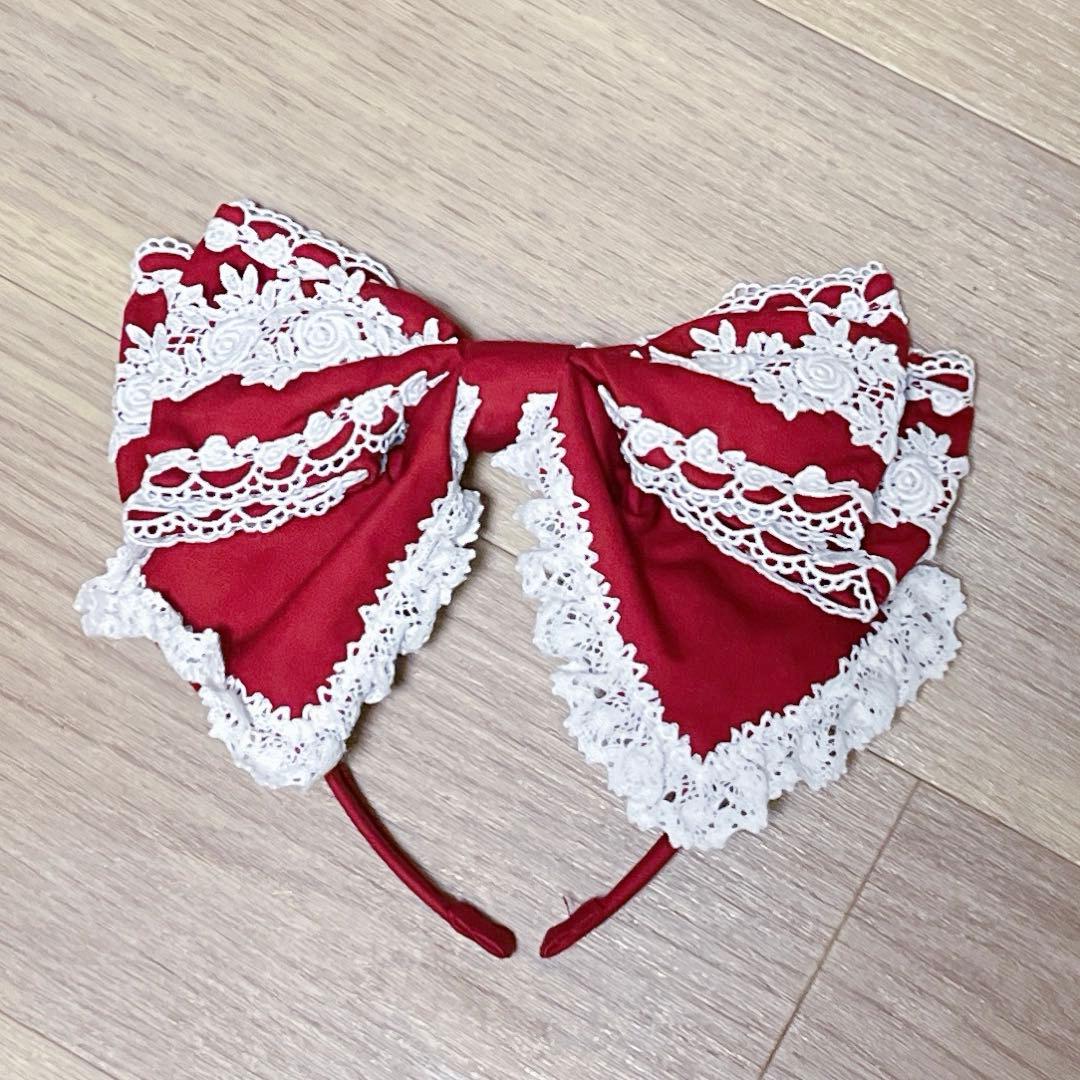 キャメロンカチューシャ えんじ