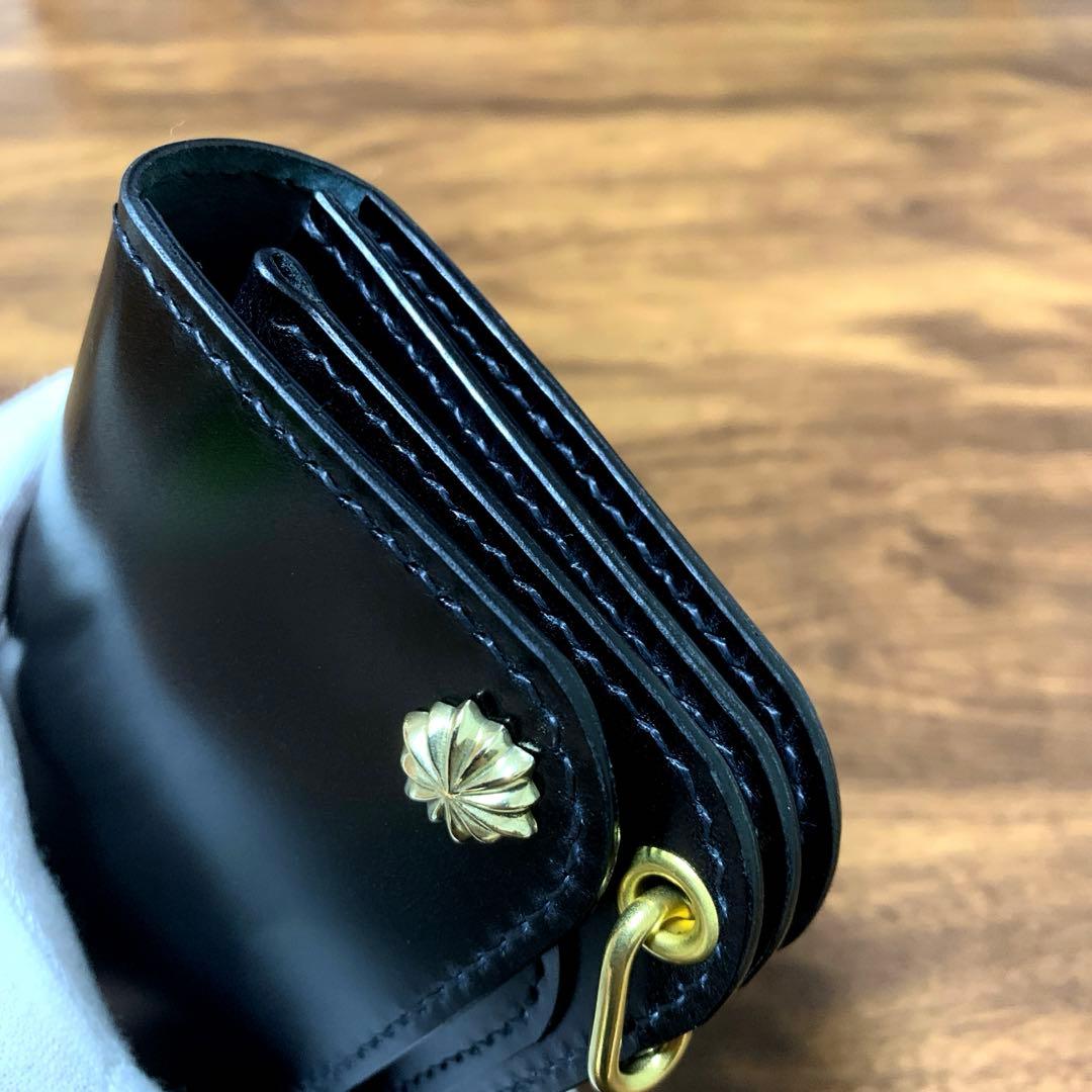 トラッカーウォレット　ミドル　新喜皮革　フルコードバン