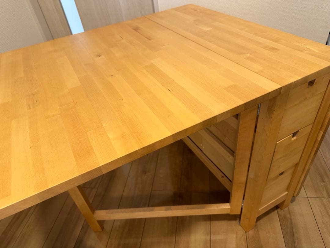 IKEA バタフライテーブル ノールデン 折りたたみ