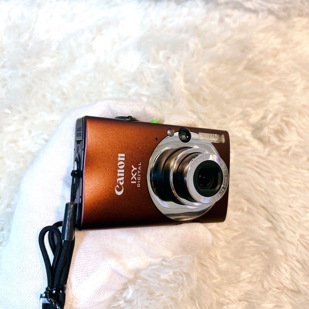 極美品 動作確認済 Canon IXY 20IS ブラウン デジカメ バッテリー