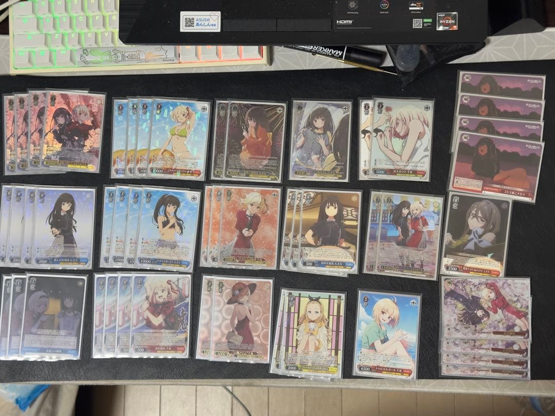 ヴァイスシュヴァルツ　リコリスリコイルデッキ　8扉　パーツ付き スリーブ付き