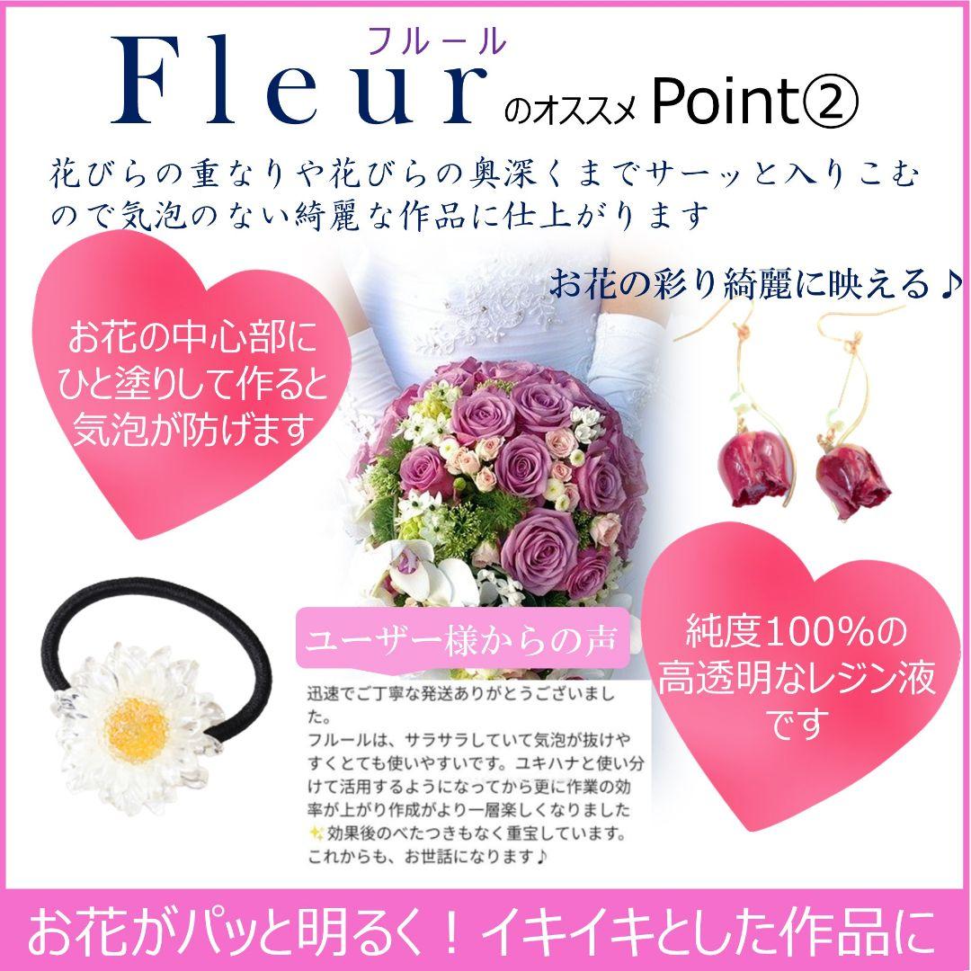 専用レジン液 フルール10本、コーティング剤つき
