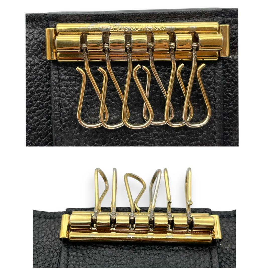 ルイヴィトン 6連 キーケース ミュルティクレ6 モノグラム アンプラント 黒