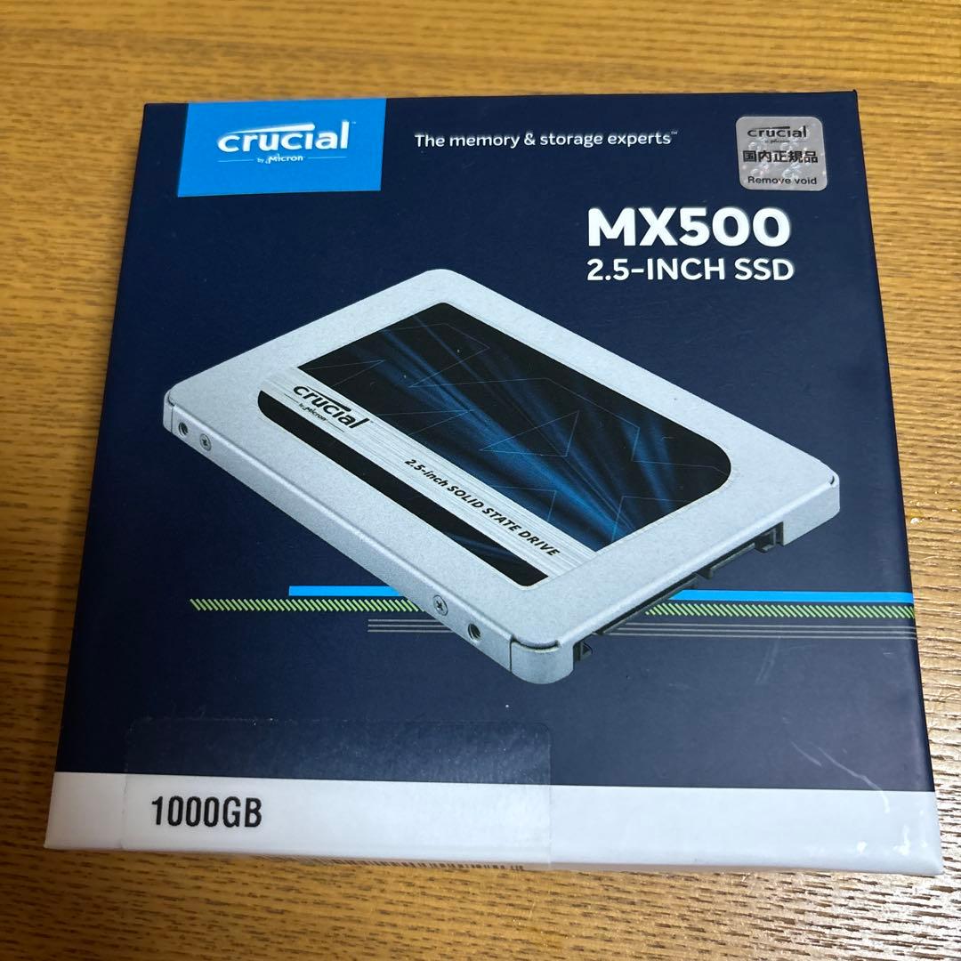 Crucial MX500 1000GB 2.5インチSSD