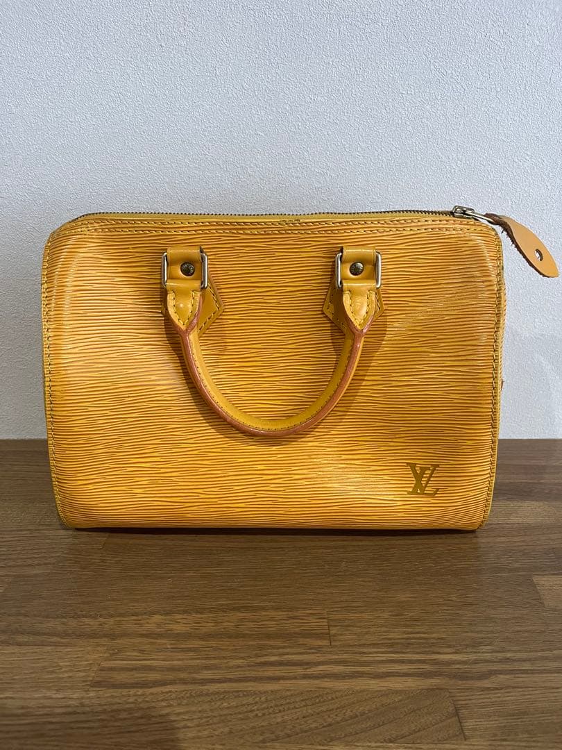 ルイヴィトン エピ スピーディ25 タッシリイエロー ハンドバッグ 正規品