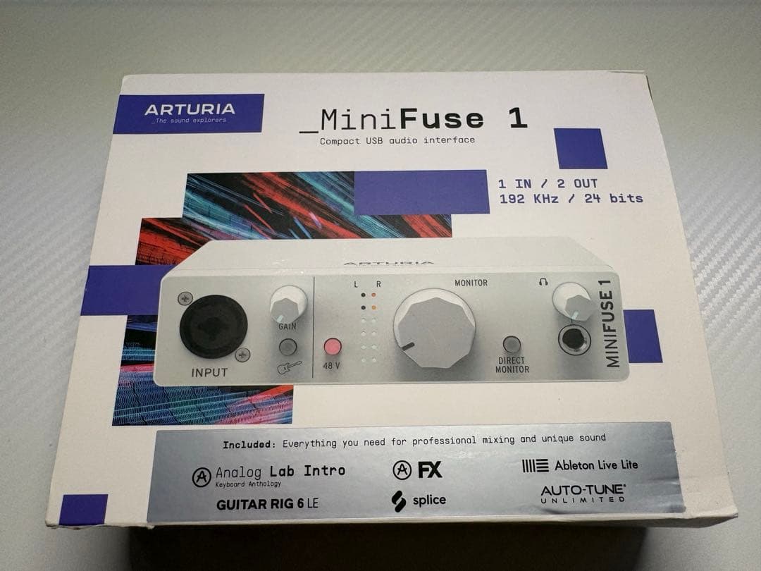 ARTURIA MINIFUSE 1 オーディオインターフェース フェイス