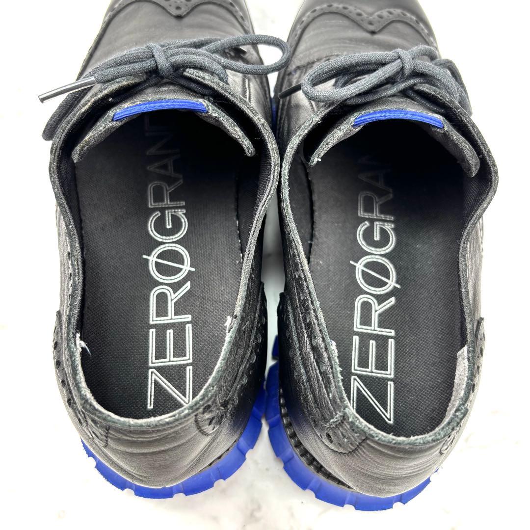 【美品】COLE HAAN ゼログランド レザー ウイングチップ 27.5 黒