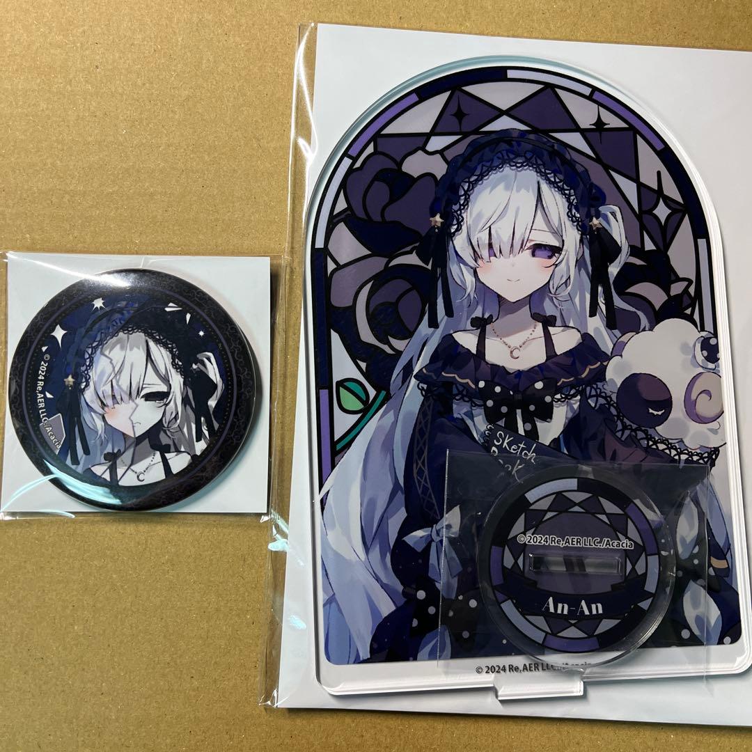 魔法少女ノ魔女裁判　くじメイト　夏目アンアン　缶バッジ+アクリルスタンド