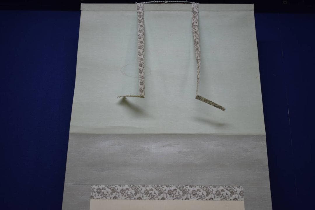 真作/（賛）陸軍中将/堀内文次郎/文治郎/伊勢神宮画賛/布袋屋掛軸HJ-302