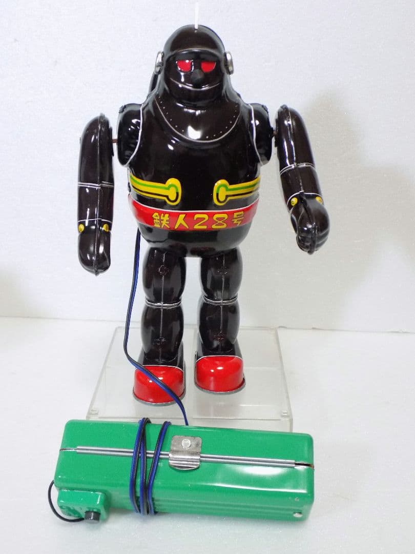 ビリケン　ブリキ　電動リモコン　鉄人28号　焦茶　動作品