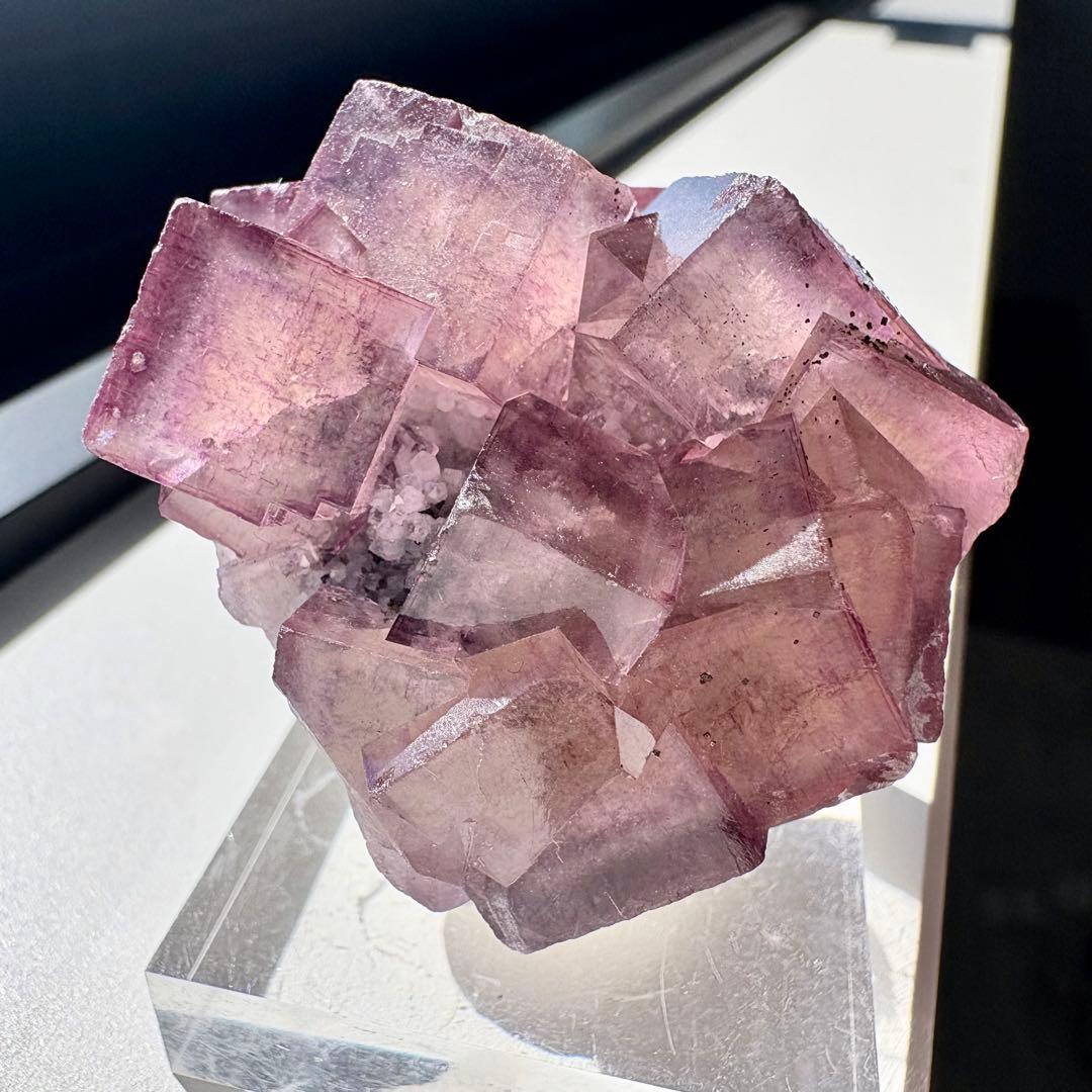 509 中国 ヤオガンシャン産 ウィンドウフローライト 満点星フローライト