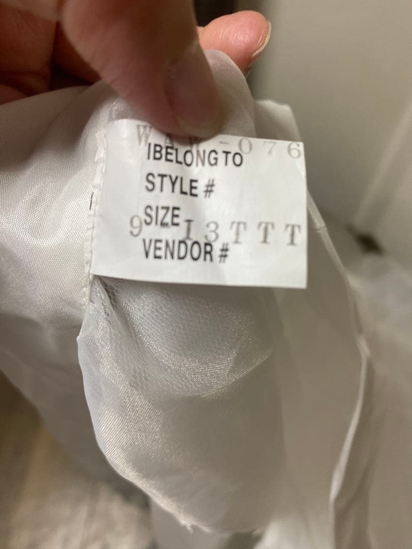 a*＊様 アールイズウェディング　オーバースカート 9-13号のみ