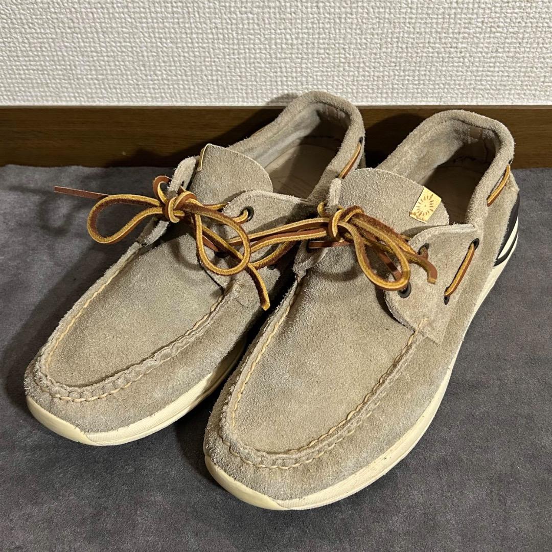 【名作】VISVIM ビズビム ヴィズヴィム デッキシューズ モカシン スエード