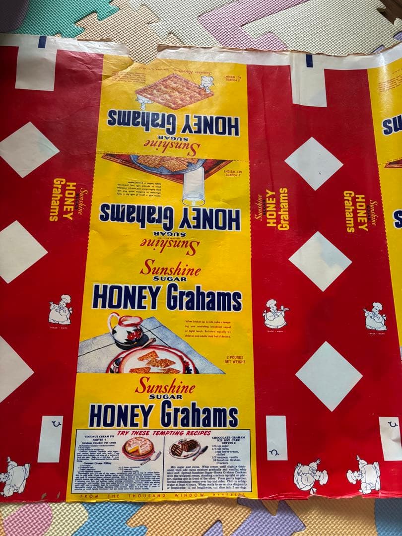 海外紙物　sugar honey grahamsラッピングペーパー50柄　ラスト