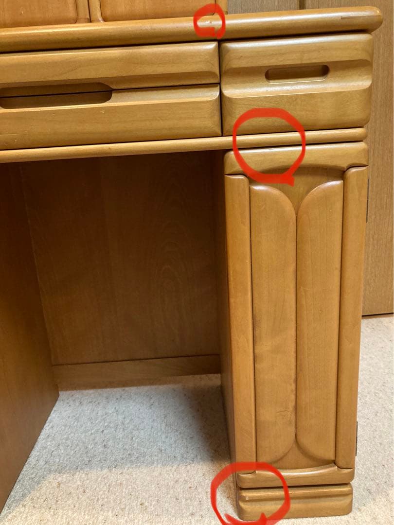 三面鏡　ドレッサー　鏡台