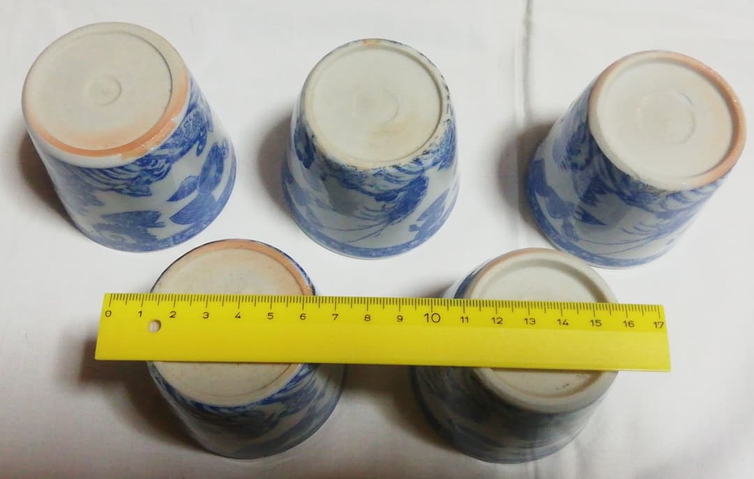 ぎょかい図蕎麦猪口　五客