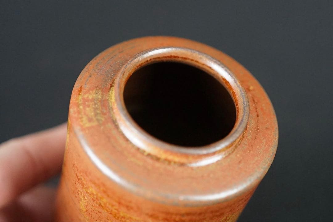 鬼丸碧山 作 高取茶入 共箱 仕覆付 茶道具 保証品