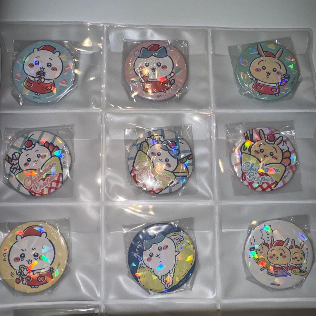 ちいかわクレープ 缶バッジ ガチャガチャ コンプリートセット