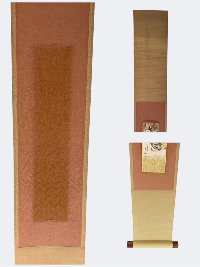【中古品】酒井抱一　短冊掛　花鳥十二ヶ月画貼