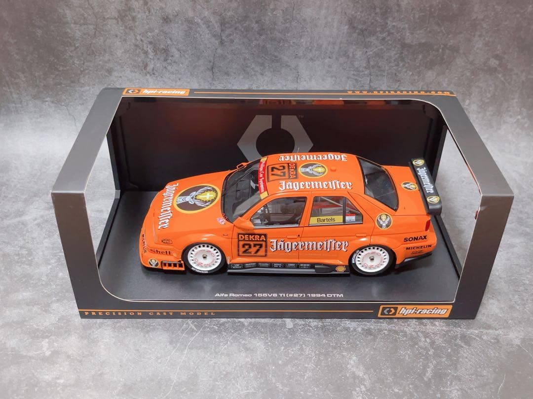 hpi Alfaromeo 155 V6 1994 DTM 1/18 ミニカー