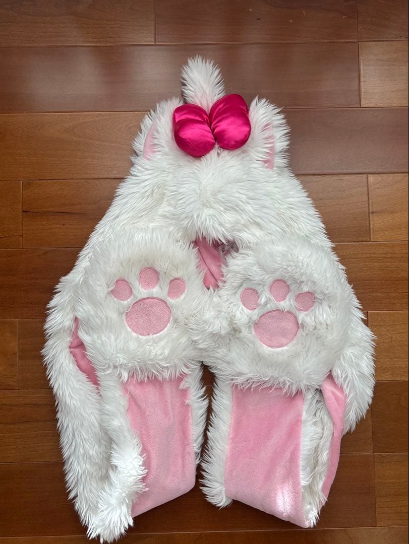 ディズニー　マリーちゃん　マフラーファンキャップ　カチューシャ