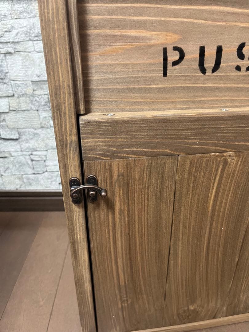 ダストボックス　45L アメリカン　お洒落ゴミ箱　ハンドメイド　木製　分別