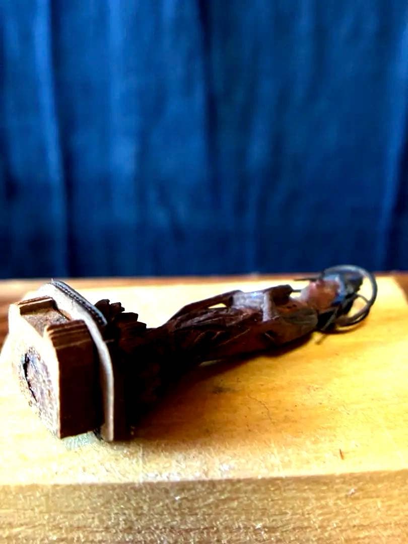 小さな　小さな合掌木彫り仏　極小木彫り仏　江戸時代