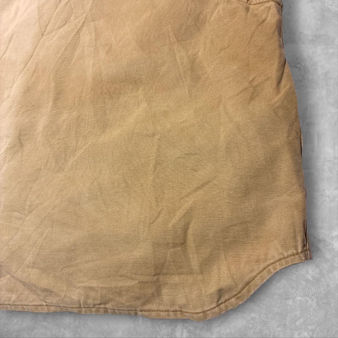 Carhartt ダックベスト 00s当時物 フェードキャメル中綿キルトXL相当