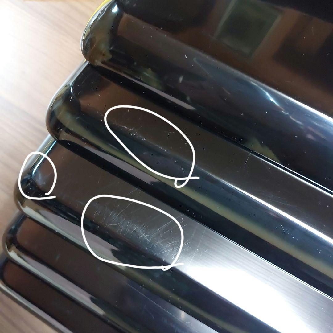 輪島黒塗懐石四方盆五客36×36