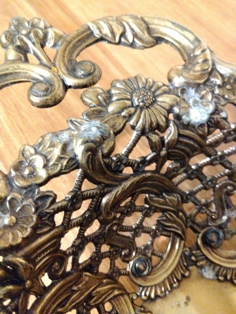 アンティーク調バスケット コルベイユ 籠 金属