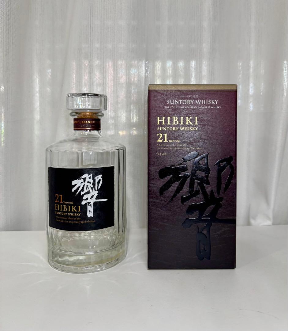 サントリー響 21年 ウイスキー 700ml 空き瓶 箱付き