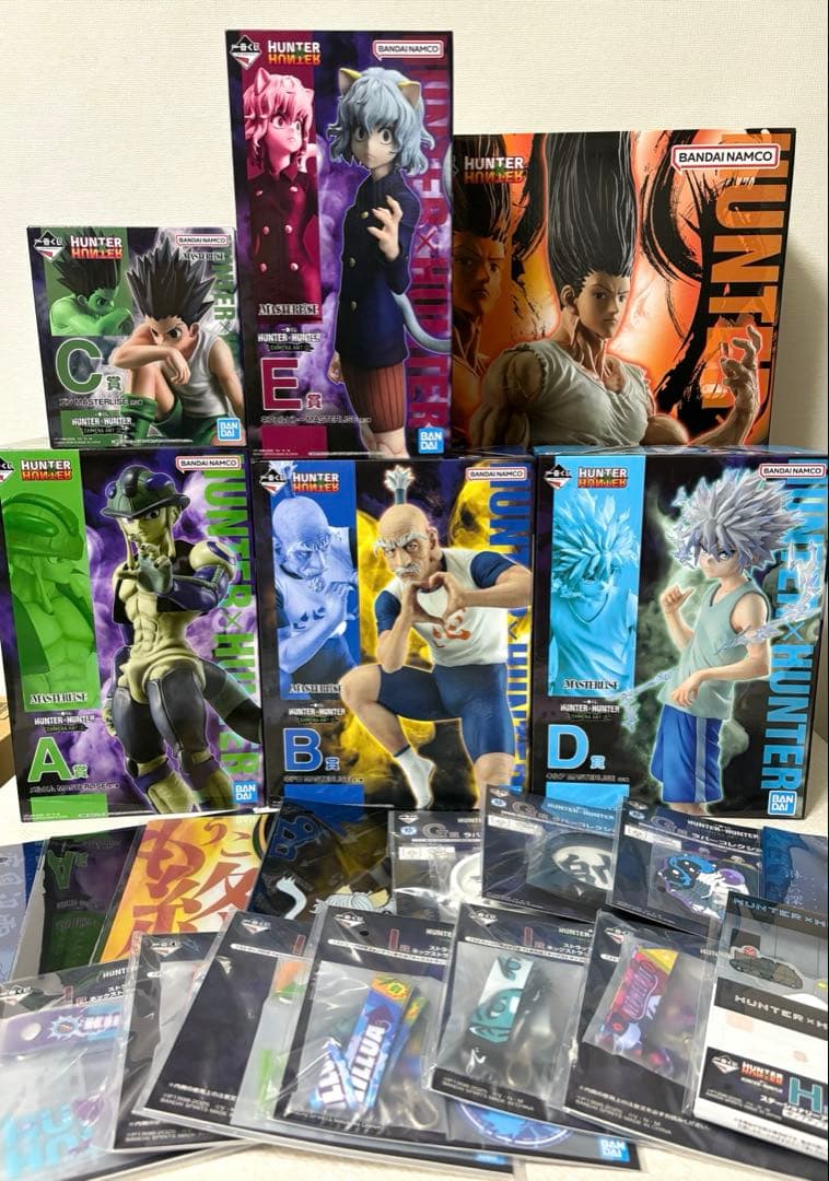 一番くじ　ハンターハンター　ラストワン上位賞フィギュアコンプ&下位賞付き