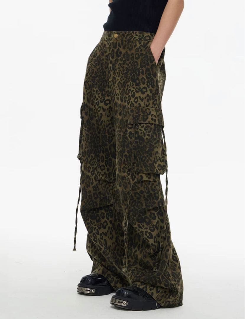 パンツ NOMANIAI 24aw leopard cargo pants