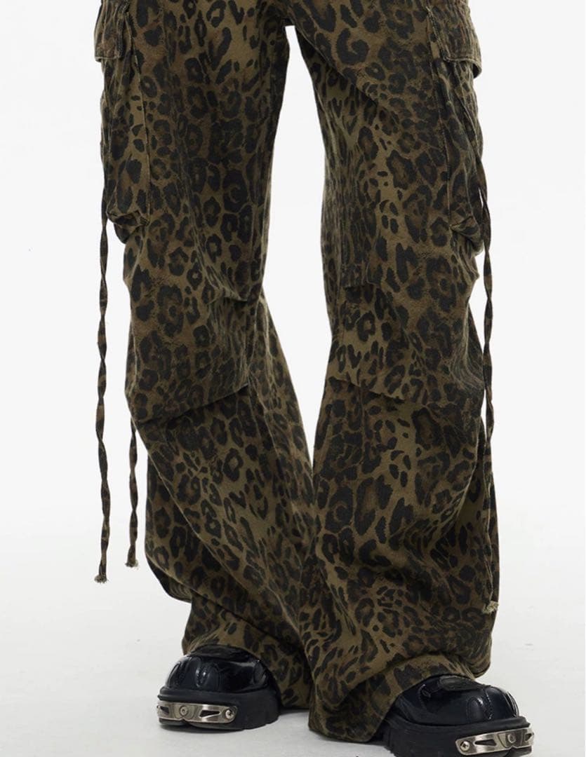 パンツ NOMANIAI 24aw leopard cargo pants