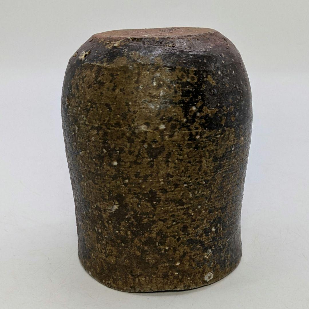 人間国宝 藤原雄 備前焼 掛花入 合箱栞 花器 フラワーベース 花瓶 花生 抹茶