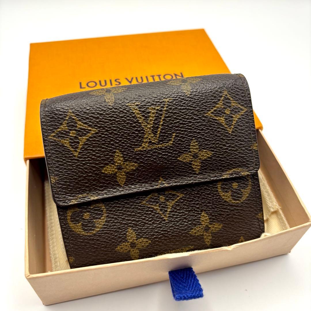 箱袋あり ヴィトン モノグラム 三つ折り財布 ビエカルト クレディ M61652