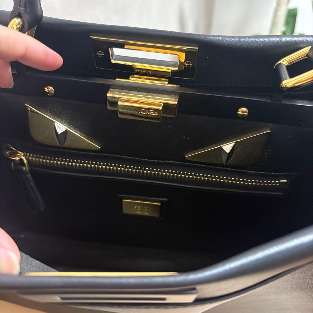 FENDI フェンディ ピーカブー レギュラー レザー 2way モンスター