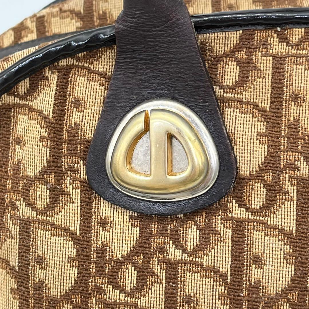 クリスチャンディオール ハンドバッグ ミニボストン トロッター柄 CDロゴ金具