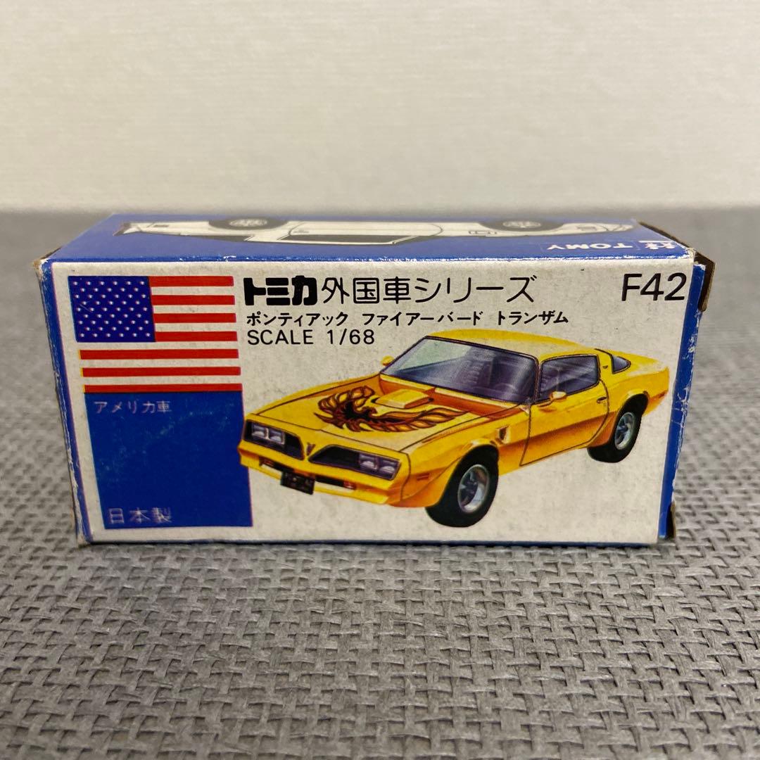 トミカ 日本製 ポンティアック ファイアーバード トランザム 青箱 外国車