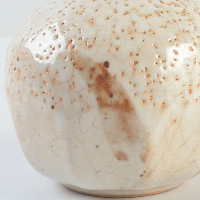 北大路魯山人作　志野焼　徳利　酒器　竹腰長生極め箱　V　9610