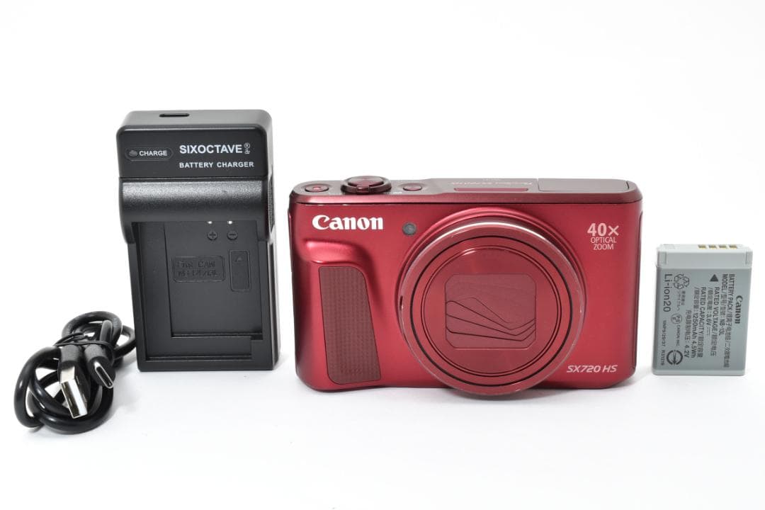 キャノン　Canon PowerShot SX720 HS レッド 1477