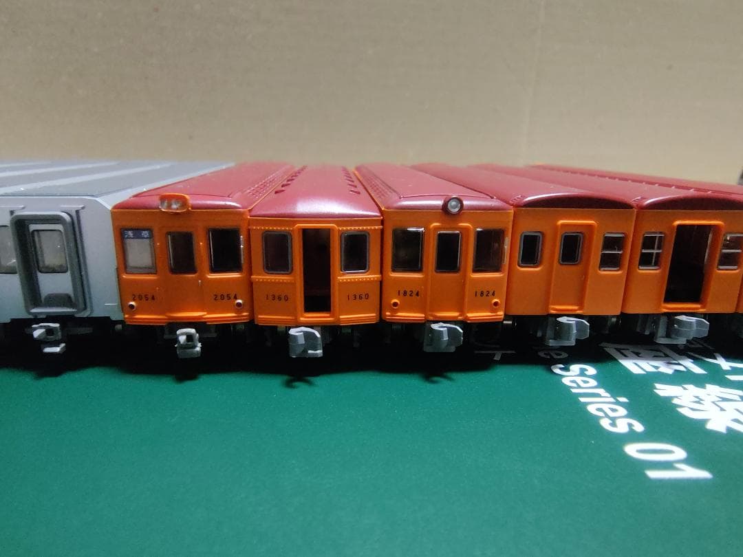 KATO10-864東京メトロ銀座線01系＆鉄コレ営団銀座線2053編成-走行化