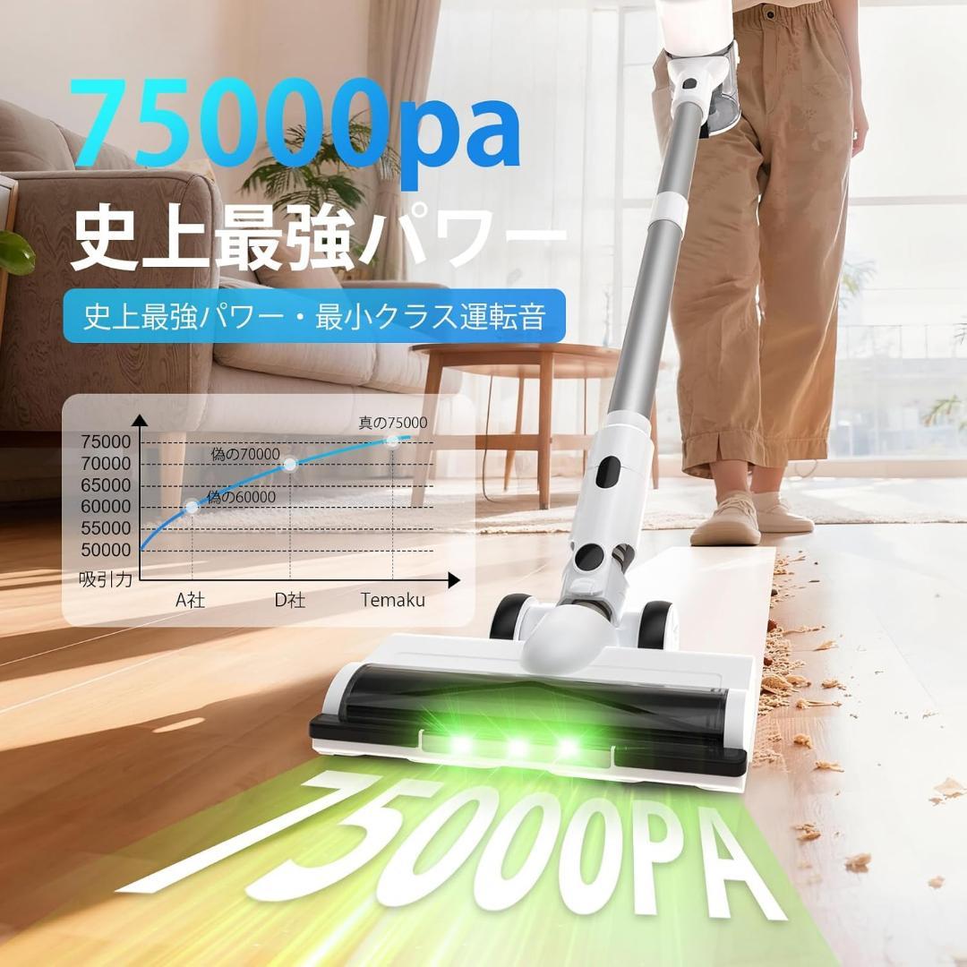 【R1769-68-170】 掃除機 コードレス　75Kpa真超強力吸引
