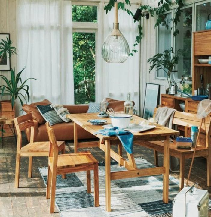 UNICO SOTO 耳付き ダイニングテーブル W1600