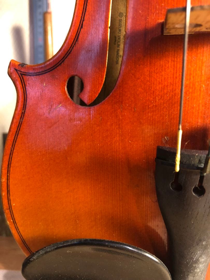 【駒&魂柱調整済】Suzuki分数バイオリンNo330 1/2 1984