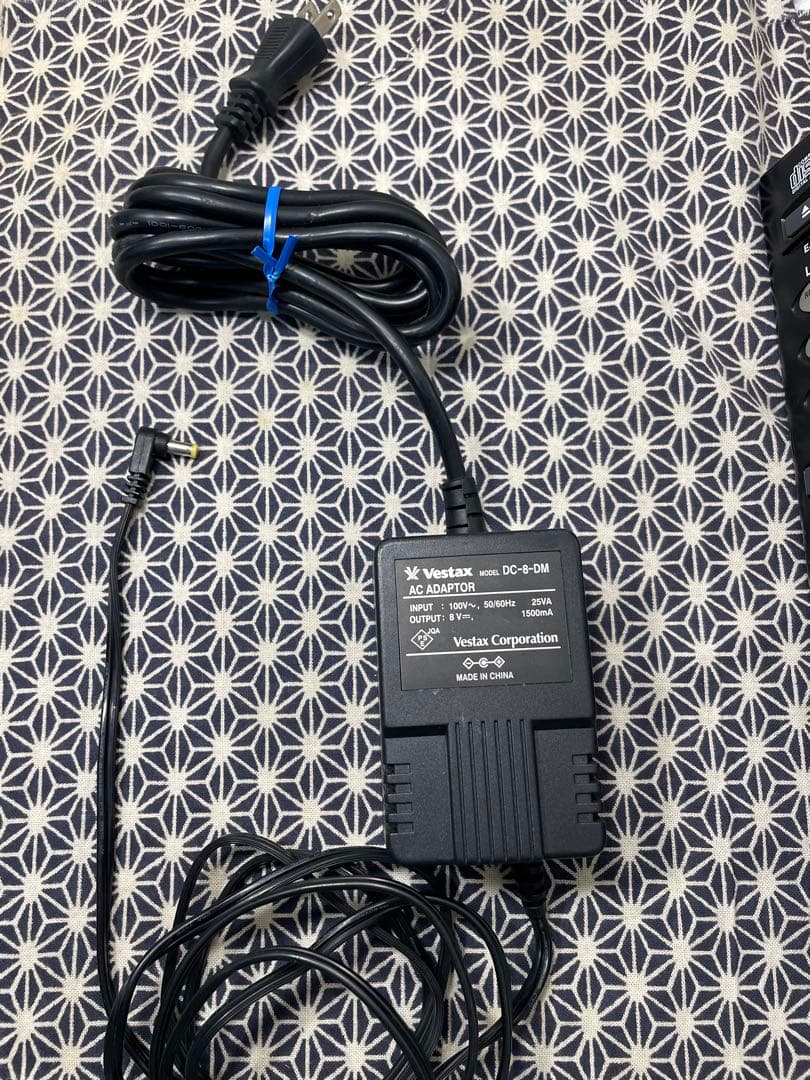 VESTAX ベスタクス　CDX-05 CDJ 純正電源ケーブル付属