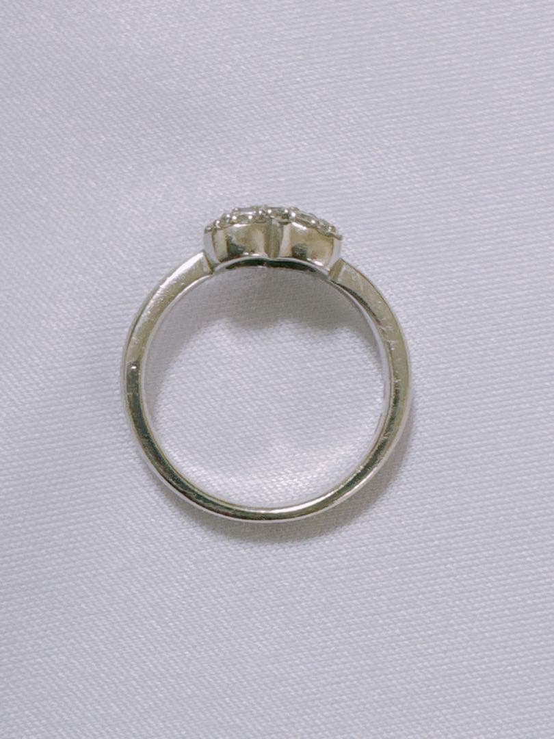 ヴァンドーム青山　ハート　シルバー　リング指輪　K10 11号