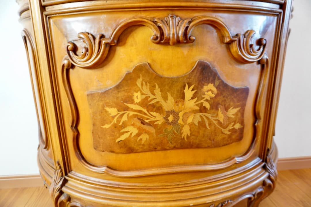 ケ*ー様 イタリア アンティーク 高級輸入家具 ガラスキャビネット