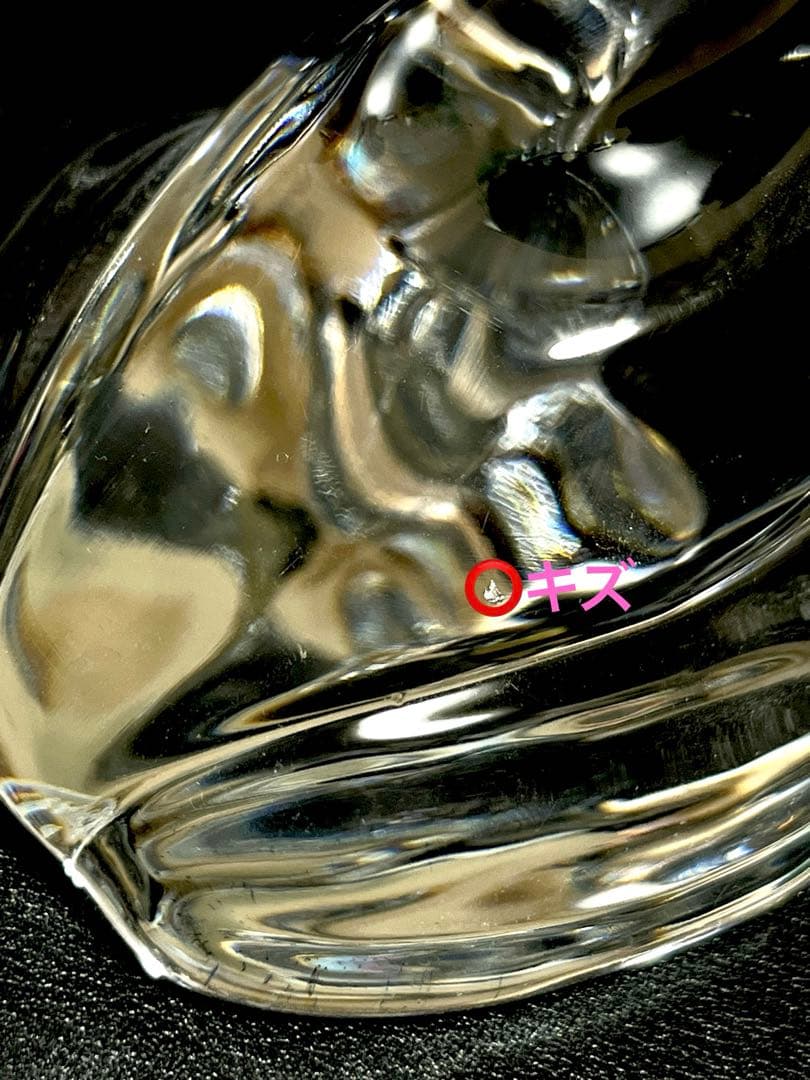 【美品】【縁起物】バカラ Baccarat カエル 置物 ペーパーウェイト