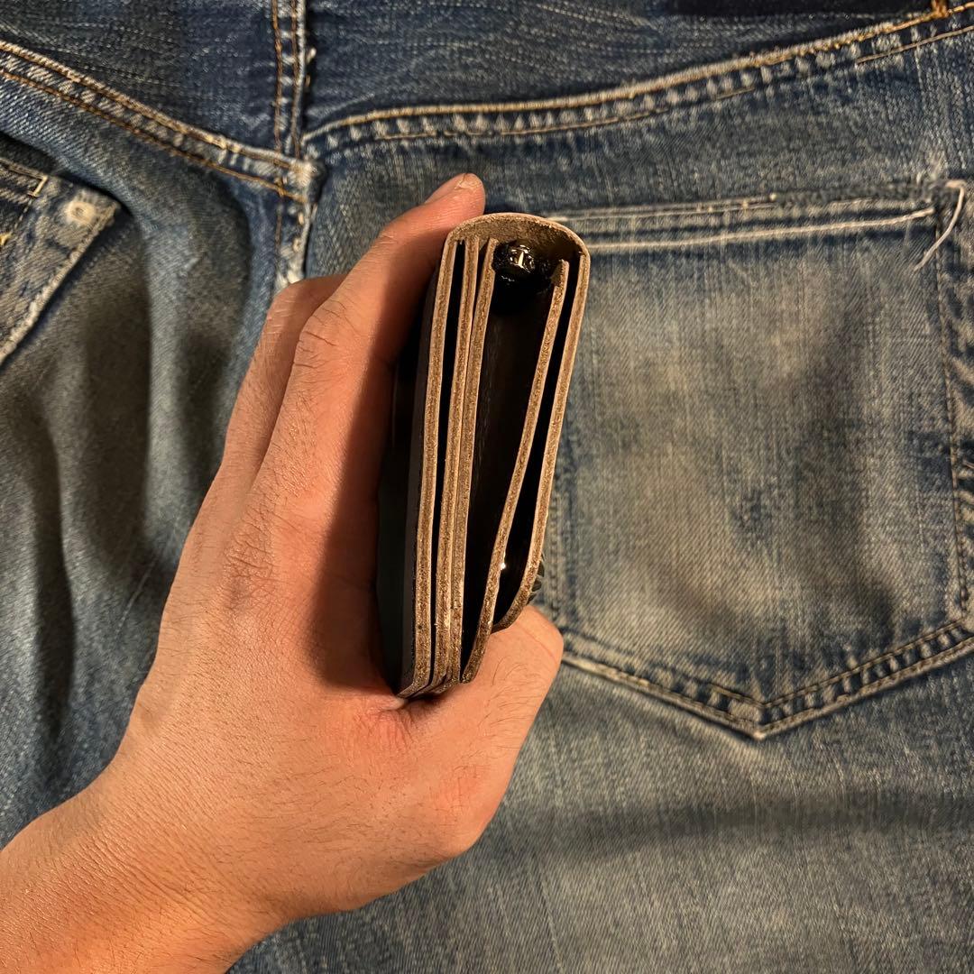 お札が折れない！ミドルトラッカーウォレット シルバー925 アポロコンチョ